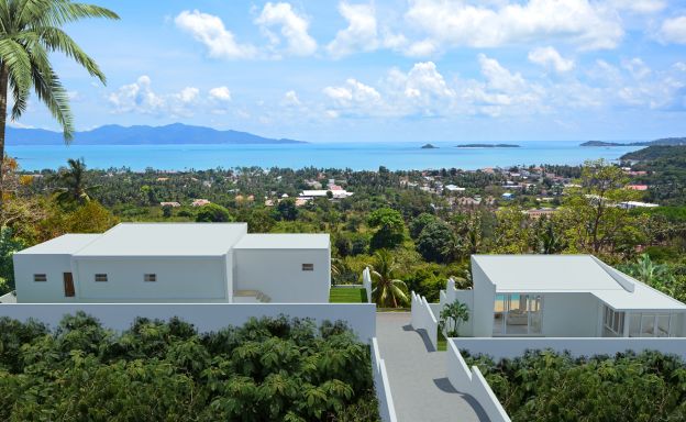 Modern Sea View 2 Bedroom Pool Villa in Chaweng