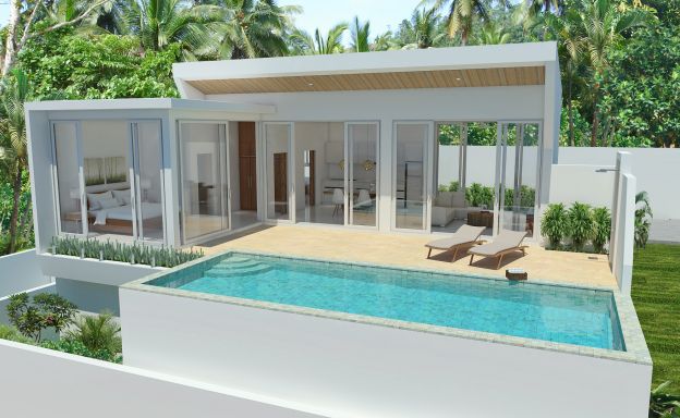 Modern Sea View 2 Bedroom Pool Villa in Chaweng