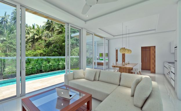 Modern Sea View 2 Bedroom Pool Villa in Chaweng