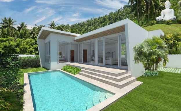 Modern Sea View 2 Bedroom Pool Villa in Chaweng