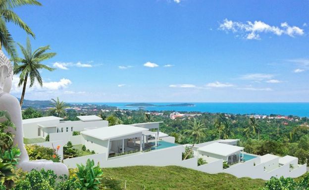 Modern Sea View 2 Bedroom Pool Villa in Chaweng