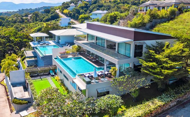 Luxury 6 Bedroom Sea-view Villa on Choeng Mon Peak