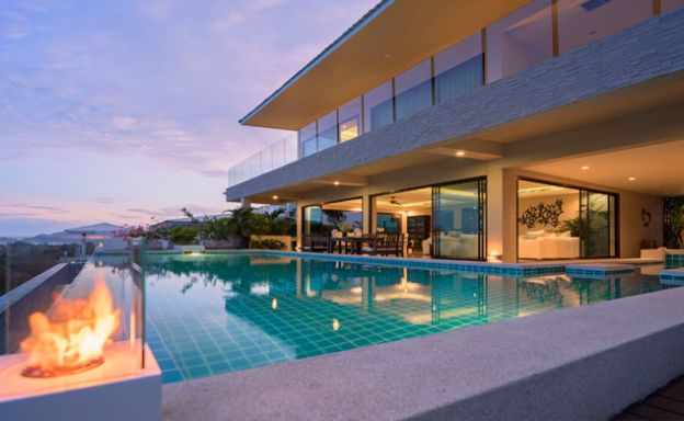 Luxury 6 Bedroom Sea-view Villa on Choeng Mon Peak