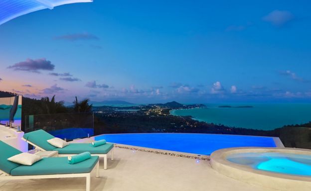 Unique Infinity Pool Luxury Villa on Chaweng Noi Peak