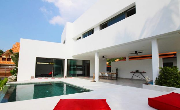 Modern Minimal 3 Bedroom Pool Villa in Plai Laem