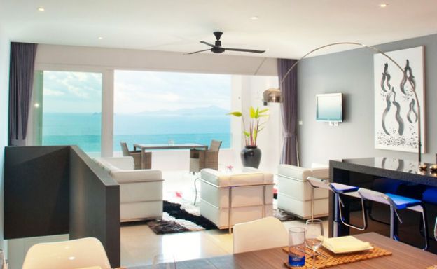Luxury 2 Bed Infinity Sea view Apartment in Bang Por