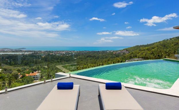 Luxury 3 Bedroom Sea View Pool Villa in Chaweng Hills