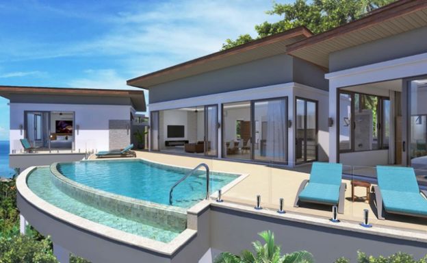 Luxury 3 Bedroom Sea View Pool Villa in Chaweng Hills
