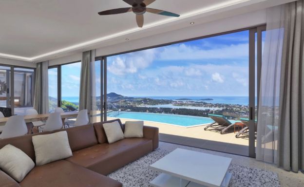Luxury 3 Bedroom Sea View Pool Villa in Chaweng Hills