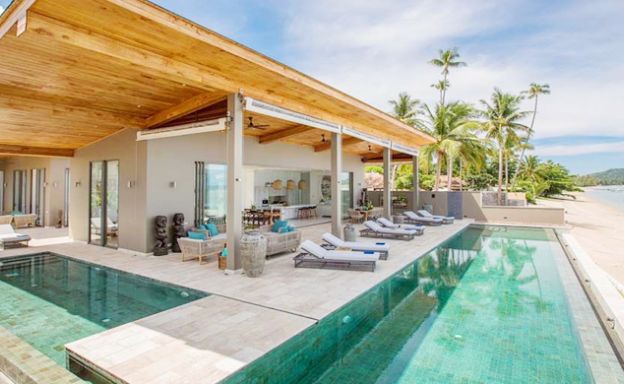 Contemporary 6 Bedroom Beach Front Villa in Laem Sor