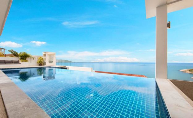 5 Bedroom Luxury Beach View Pool Villa in Plai Laem