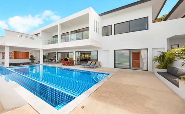 5 Bedroom Luxury Beach View Pool Villa in Plai Laem