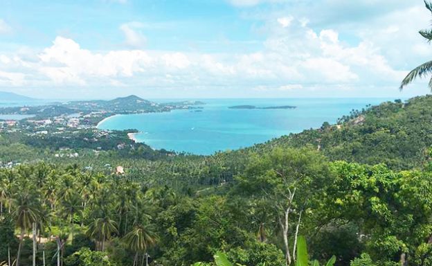 Panoramic Sea View Land in Chaweng Noi