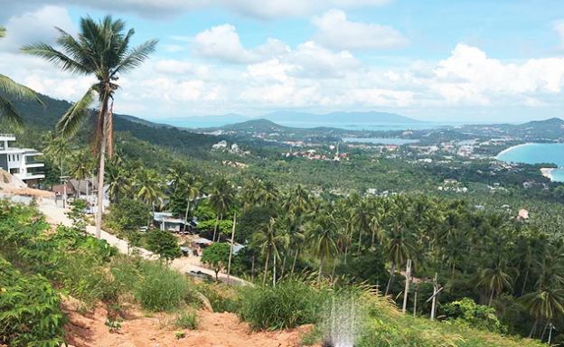 Panoramic Sea View Land in Chaweng Noi